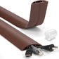 Cord Hider Floor 6ft LZEOY, Heavy Duty Cord Covers for Wires on Floor, Brown Floor Cable Management, Hide Cord Cover Floor, Electrical Cable Hider Cord Protector Floor, Cable Cavity: 0.78" W x 0.32" H