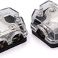 2 Way Power Distribution Block 1x 0 GA in 2X 0 GA Out Circuit Protector Distribution Connecting Blocks for Car Audio Splitter,2Pcs