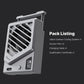 ULANZI Camera Cooling Fan Silver New, Spring Telescopic Mounting Adjustable Mini Intelligent Cooling Fan Real-time Monitoring with Type-C Charging Port, Compatible with Sony Canon FUJIFILM Nikon