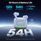 EarFun Air Pro 4+ Adaptive Noise Cancelling Wireless Earbuds, Qualcomm aptX Lossless, Dual Drivers, Translation Earbuds, Snapdragon Sound, 6 Mics AI Clear Call, Hi-Res Sound, Bluetooth 6.0, 54H, Blue