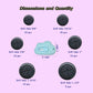 65Pcs Round Rubber Grommets kit 6 Sizes Double Sided Rubber Grommets for Wiring Automotive Rubber Firewall Hole Plug Cable Wire Protection with Retractable Knife(1-1/2" 1-3/16" 1" 7/8" 13/16" 5/8")