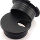 HJ Garden 2pcs 1-1/2 inch Desk Wire Cord Cable Grommets Hole Cover Office PC Desk Cable Cord Organizer Plastic Cover Black