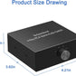 4-Way Stereo L/R Sound Channel Bi-Directional Audio Switcher, 1 in 4 Out or 4 in 1 Out, L/R Sound Channel Audio Switch Splitter RCA Stereo Switch Selector for DVD Stereo Speaker CD Player