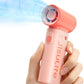 JISULIFE Portable Handheld Fan Life9, Turbo Power High Speed Air [12H Max Cooling Time], 5 Gear Wind, 3600mAh Rechargeable, Mini Pocket Design, Personal Fan for Travel Concerts Camping Makeup - Pink