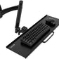 VIVO Sit-Stand 24 Inch Pneumatic Spring Keyboard and Mouse Tray Wall Mount, Counterbalance Height Adjustable Typing Platform, Ergonomic Tilt, Neutral Writing Position, Black, MOUNT-KB35A