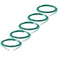 TRUECABLE Cat6 Component Rated Patch Cable, Unshielded (U/UTP), 14ft, Green, 28AWG Solid Copper, Snagless 10G High-Speed Ethernet Cable, PoE++ 4PPoE 100W, UL Listed, RoHS-3, 5 Pack