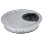 1 Pcs Desk Grommet 3-1/8" / 80 mm, Desk Cord Hole Cover, Cable Grommet Metal Zinc Alloy Materilal, Desk Hole Grommet for Home & Office Pc, Detachable Cable Cord Organizer-Matte Silver