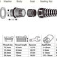 38 Pcs Waterproof Cable Gland, PG7、PG9、PG13.5、PG21 Thread 3~18mm,waterproof wire grommet Strain Relief Cord Connectors,Suitable for Various Electrical Installations