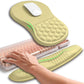 Hokafenle 2in1 Combination, Wave Keyboard Wrist Rest and Ergonomic Curvature Mouse Pad Wrist Support for Relieve Wrist Pain, Filled with Soft Cushion Memory Foam, Butter Yellow