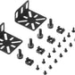 Rack Mount Kit for 17.3 inch Switches, Adjustable Rack Ears for Buffalo Tech, Cisco, NETGEAR,Dell, D-Link, Linksys and TRENDnet Products, Adjustable Hole Distance 13-35mm