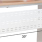 Stand Up Desk Store Under Desk Cable Management Tray Horizontal Computer Cord Raceway and Modesty Panel (White, 39")