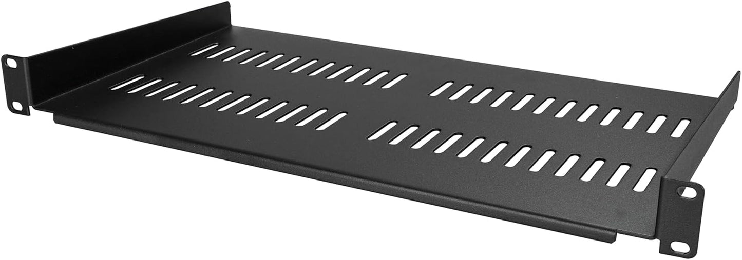 StarTech.com 4U Wall Mount Network Rack - 14 Inch Deep (Low Profile) - 19" Patch Panel Bracket & Server Rack Shelf - Universal Vented Cantilever Tray