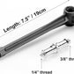 PHOCUS 6" Super Clamp Extension Arm with Universal Adapter Spigot for Mounting Photo Studio Light, Strobe, LED Light or Camera