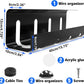 Under Desk Cable Management Tray, No Drill 2 x 15.7 in Steel Tray With Wire and Cord Organizer, 2Pack Black Cable Raceway for Cords