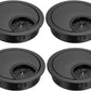 uxcell Cable Hole Cover, 2.1Inch/53.5mm Zinc Alloy Desk Wire Cord Cable Grommets Hole Cover for Office PC Desk Cable Cord Organizer, 4 Pcs Black