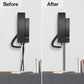 Rubber Bond TV Cord Hider Cable Protector - Strong Self Adhesive Wall Cord Cover Cable Hider - Low Profile Cable Management Wall Cord Concealer Cable Raceway (Grey, 10 Feet)