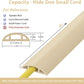 ZhiYo 4ft Cord Hider Floor for 1 Small Wire, Soft PVC Cord Covers for Wires on Floor, Wire Cover to Hide Power Cords, Cable Cover Protect Cords, Cable Cavity: W0.47in x H0.28in Ivory Beige