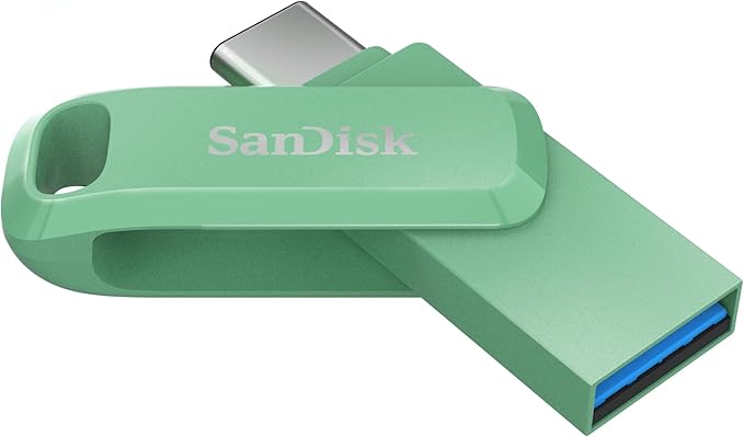 SANDISK 256GB Ultra Dual Drive Go USB Type-C Flash Drive - Up to 400MB/s, Absinthe Green - SDDDC3-256G-G46AG