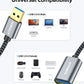 SUNGUY 5Gbps USB 3.0 Extension Cable, 6FT USB Extender, USB A Male to Female Cord, Braided High Data Transfer Compatible with Xbox, Hard Drive, Webcam, USB Keyboard, Mouse, Flash Drive, Oculus VR
