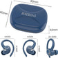 Wireless Earbuds, Bluetooth 5.4 Headphones Sport, Over Ear Buds with ENC Noise Cancelling Mic, 48H, Wireless Earphone with Earhooks, Stereo Deep Bass, IP7 Waterproof Ear Bud for Workout Running, Blue