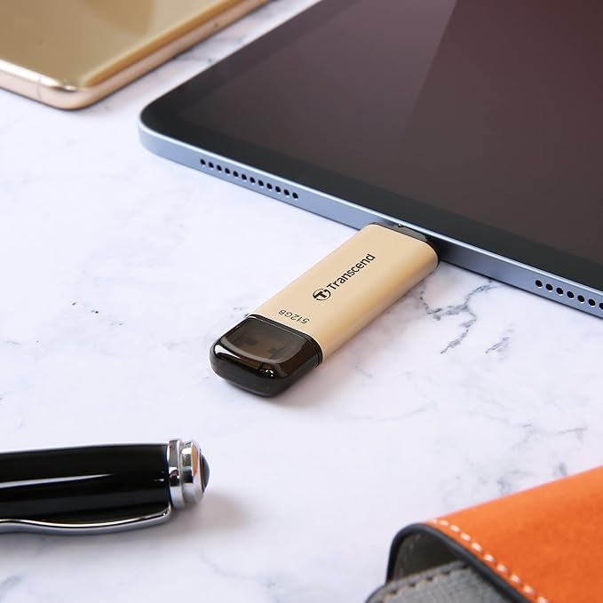 Transcend JF930 512GB Dual USB C Flash Drive for iPhone/iPad/Mac/Windows, Android/Tablet/PC/Gaming Console, Photo Stick Up to 420MB/s, USB 3.2 Thumb Drive, Memory Stick with 2-in-1 Type C &Type A