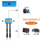 20ft Sound Channel swicher 1/8" aux Input 3.5mm Female to 2X 3.5 Output Switch Selector 2 in 1 Out R/L Stereo Audio 1 in 2 Out Stereo Audio Splitter with Phone pc Player