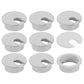 uxcell 8 Pcs 35mm (1.38 Inch) Desk Grommet, Plastic Cable Hole Cover, Wire Cord Cable Organizer for Home Office Computer Desk Cabinet, Gray