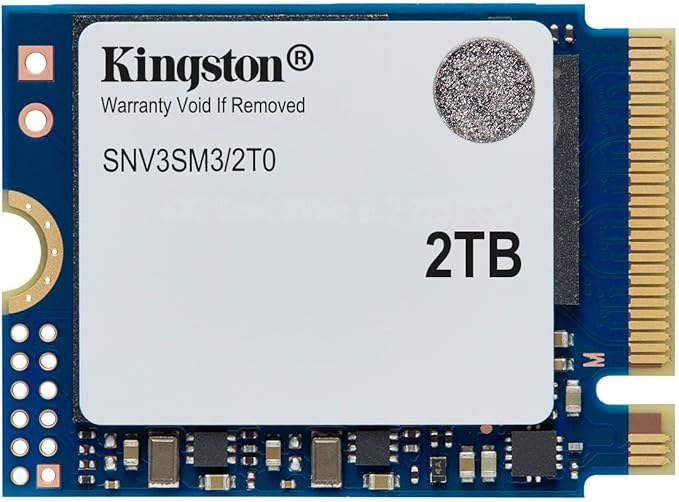 Kingston NV3 2TB M.2 2230 NVMe SSD | Up to 6000MB/s | SNV3SM3/2T0