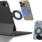 Magnetic Phone Holder for Magic Keyboard, Slim Portable Foldable Magnetic Phone Stand for iPad/Samsung Keyboard Cases, Compatible with Magsafe and Non-Magsafe All Phone (Gray)