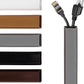 Rubber Bond TV Cord Hider Cable Protector - Strong Self Adhesive Wall Cord Cover Cable Hider - Low Profile Cable Management Wall Cord Concealer Cable Raceway (Grey, 10 Feet)