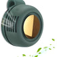 Portable Silent Mini Bladeless Fan Clip on, Portable Silent Mini Bladeless Electric Fan, For Outdoor & Travel & Office, Travel Accessories, Gift, Adjustable 3-Speed (Type-c, Green)
