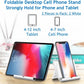 Cell Phone Stand for Desk 2 Pack Mobile Phone Holders Desktop Tablet Stand, Foldable Phone Dock Universal Adjustable Tablet Stand for Desk Compatible with Cell Phone Support (White 2 PCS)