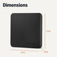 Amazon Basics Portable External SSD, 2TB, 2000MB/s Speeds, USB 3.2 Gen 2, IP65 Water & Dust Resistant, Black