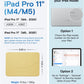 MOFT Dynamic Folio Case for iPad Pro 11- inch (M5 2025 / M4 2024), Silm Magnetic Stand Case with 20+ Viewing Angles, Auto Wake/Sleep, Ultra Thin, Panna Cotta x Faded Jeans