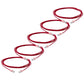 TRUECABLE Cat6 Component Rated Patch Cable, Unshielded (U/UTP), 10ft, Red, 28AWG Solid Copper, Snagless 10G High-Speed Ethernet Cable, PoE++ 4PPoE 100W, UL Listed, RoHS-3, 5 Pack