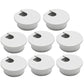 Desk Grommet 2" (50 mm), Desk Cord Hole Cover, Cable Grommet ABS Plastic, Desk Hole Grommet for Office and Home Table Cable, Detachable Cable Cord Organizer (Light Grey 8 Pcs)