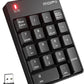 MOFII Wireless Number Pad - 2.4G Numeric Keypad Silent 19 Keys USB Keypads, Portable Financial Accounting Numpad 10 Key for Laptop/Notebook/Surface Pro/PC - Black