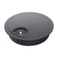 Desk Grommet 2-3/8 Inch 60mm, Zinc Alloy Computer Desk Wire Hole Cover, Office Desktop Cord Cable Hole Metal Ring, Black