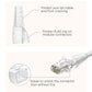CableCreation RJ45 Ethernet Network Cable Strain Relief Boot 50-Pack Fits Cat5, Cat5e, Cat6, Cat6a, Color Coded Connector Plug Cover for Various Diameter LAN Cable, Transparent