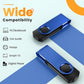 Kepmem Metal Thumb Drive Swivel USB 2.0 Memory Stick Blue Jump Drive Portable 64GB Pack of 10 with Lanyards