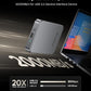 ORICO 2TB Magnetic Portable SSD, Aluminum Alloy, 4K 120 fps ProRes HDR Record and Store, Up to 2000MB/s, External Solid State Drive, Compatible with iPhone 16 Pro Max, Tablet, Computer - K20