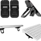 Bewudy 2 Pcs Portable Keyboard Stand, Dual Tilt Angle Adjustment, Foldable Laptop Riser, Self-Adhesive Feet for Most Keyboards (Black)