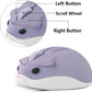 Wireless Mouse Cute Hamster Shape Less Noice Portable Mobile Optical 1200DPI USB Mice Cordless Mouse for PC Laptop Computer Notebook MacBook Kids Girl Boy Men Women Adults School Office Gift (Purple)