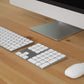 Bluetooth Number Pad, Wireless Numeric Keypad, USB-C Rechargeable External 34-Keys Numpad, Financial Data Entry Keyboard for iMac, MacBook Air/Pro, PC Desktop, Laptop Notebook(Silver)