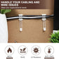 Adhesive Cable Management Clips, 100Pcs Adjustable Nylon Cable Strap Ties Wire Clips Clamps Organizer with Strong Adhesive Tape, Extra Screw & Hole for Strong Fixation Home Office - 3.55 Inch White
