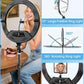 22" Large Ring Light with Stand,Foldable LED Big Ring Light Tripod for iPhone Phone Ipad, 75" Tall Tripod Touch Screen,Wireless Remote for Live Stream,YouTube,TikTok Video Shooting
