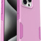 OtterBox iPhone 15 Pro MAX (Only) Commuter Series Case - Run Wildflower (Pink), Slim & Tough, Pocket-Friendly, with Port Protection
