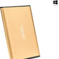 Maxone 320GB Ultra Slim Portable External Hard Drive HDD USB 3.0 Compatible with PC, Laptop, Gold