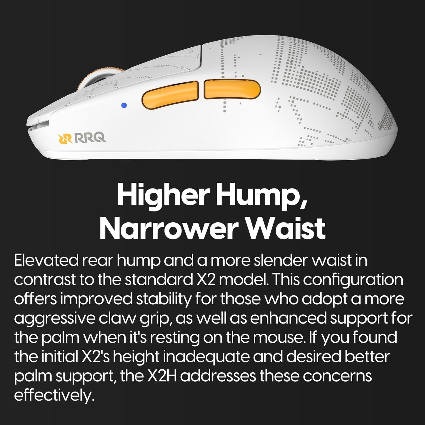Pulsar x RRQ X2H Mini Wireless Gaming Mouse, Limited Color Edition, Ultra Lightweight 1.83 oz (52 g), Symmetrical, Optical Switch, 26000 DPI, PAW3395 Sensor (Mini, RRQ Edition)