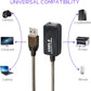 LDKCOK USB 2.0 Type A Male to A Female Active Repeater Extension Cable 60ft, High Speed 480 Mbps